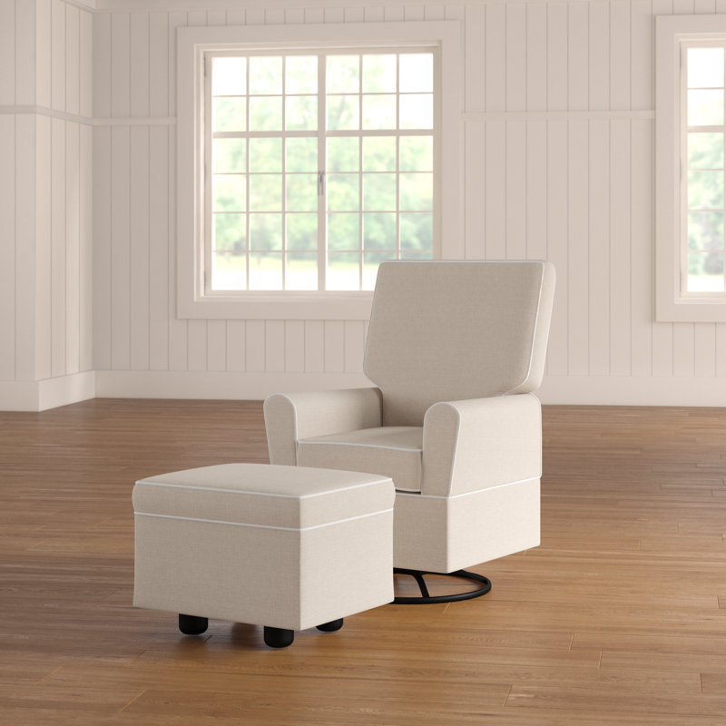 Darby Home Co Shelbyville Swivel Glider with Ottoman & Reviews Wayfair